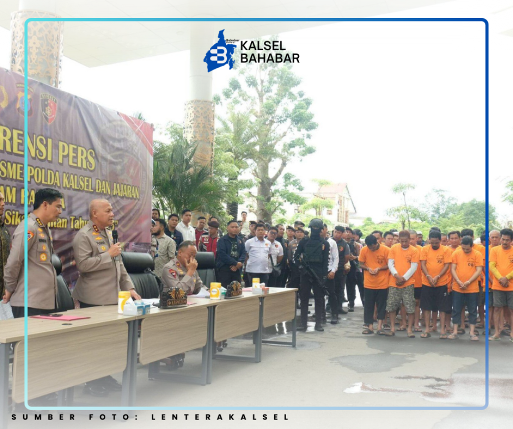 "Operasi Sikat Intan 2025: Berantas Premanisme, Polda Kalsel Ringkus 135 Tersangka Berbagai Perkara, Narkoba Ungkap Fakta Mengejutkan