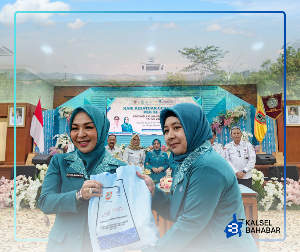 Dinas Pertanian dan Ketahanan Pangan Prov. Kalsel Berkontribusi dalam Pembagian Paket Sembako pada Peringatan HKG